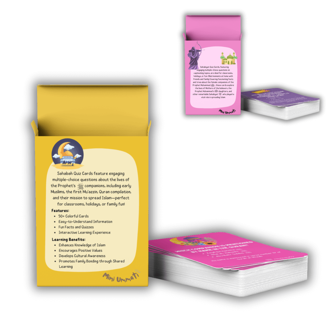 Sahabah & Sahabiyat Quiz Card Bundle