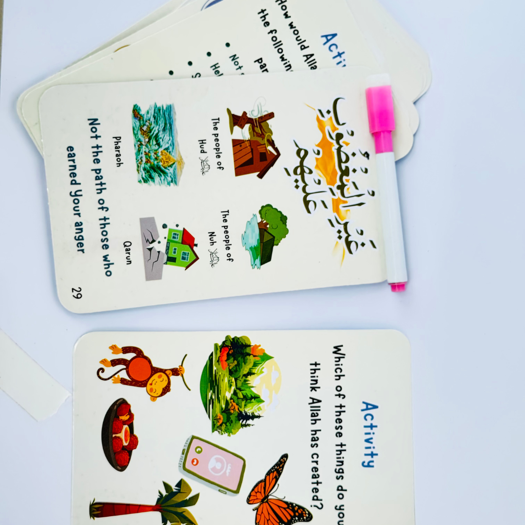 Surah Al-Fatiha Wipe & Clean Flash Cards