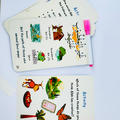Surah Al-Fatiha Wipe & Clean Flash Cards